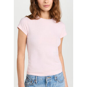 Re/Done '60S' Pink Cotton Slim Tee Size M